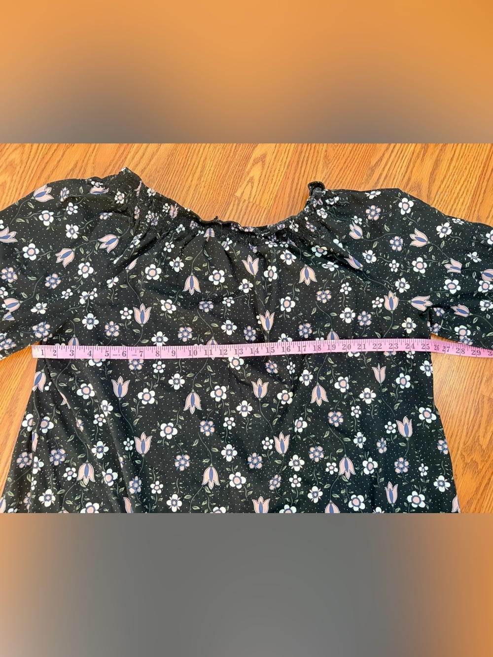 Eloquii black Floral Square-Neck Midi Dress - Picture 4 of 15